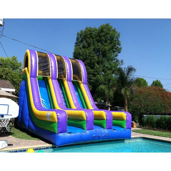 Buy cheap Jumper House With Pool Inflatable Water Slide 40 Ft Mini Triangle Bounce House from wholesalers
