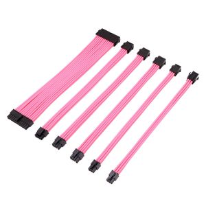 Buy cheap Sleeved Extension Power Supply Cable ATX Sleeved Cable Extension Pink from wholesalers