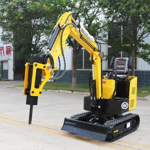 Buy cheap 1Ton Small Orchard Excavator Digging Trenches 1Ton Electric Mini Excavator With Bucket from wholesalers