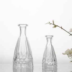 Buy cheap Washable Crystal Diffuser Glass Bottles With Caps Transparent Practical from wholesalers