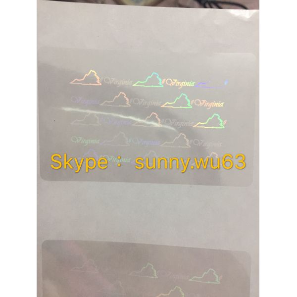 Buy cheap VA STATE OVERLAY DL Virginia OVERLAY HOLOGRAM from wholesalers