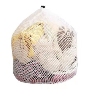 Buy cheap Drawstring Binding Mesh Laundry Bag Polyester Material 50cm×60cm from wholesalers