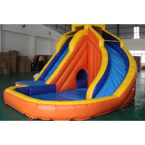 Buy cheap Kids 0.90mm Plato Inflatable Water Slide With Swimming Pool from wholesalers