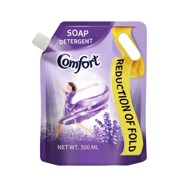 Quality High Barrier 500ml Laundry Detergent Plastic Bag With Spout Stand Pouch Packaging for sale