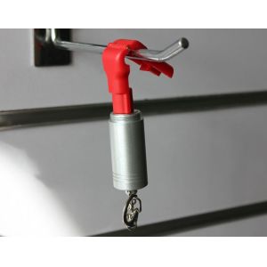 COMER Anti-Theft Magnetic Security Stop Lock For Display Hook 6mm Color Red