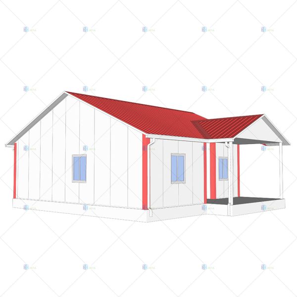 Buy cheap Heya-2B08-A China 2 room sandwich panel house materials cheap home in Kenya from wholesalers