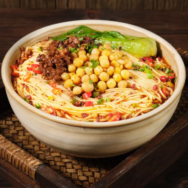 Quality Home Chongqing Pea Noodles With Mixed Sauce Dry Alkaline Noodles for sale