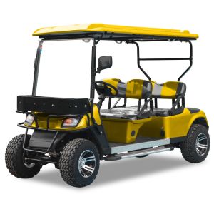 Buy cheap Yellow color 2 Rows 4 Seater Off-Road Golf Cart Customizable Color With Front Windshield from wholesalers