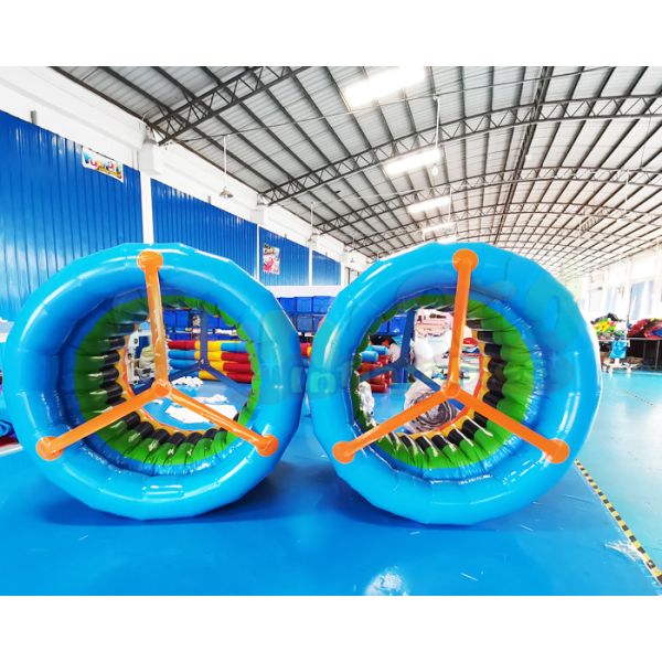 Quality Commercial Blow Up Walking Rollers Inflatable Water Roller Wheel for sale