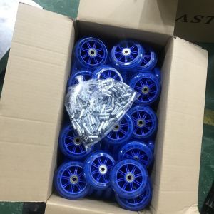 Buy cheap 4 Inch 100mm Transparent PU Caster Wheels with 70KG Load Capacity and 608 Bearing Model from wholesalers