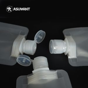 10C Plastic VMPET Liquid Packaging Spout Pouch Gravure Printing With Cap