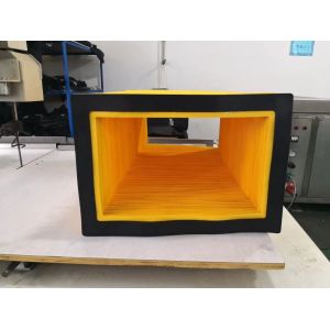 Buy cheap high quality sewn bellows yellow or black color design to protect cover for waterjet cutting machine from wholesalers
