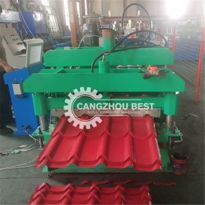 Buy cheap Trapezoid Steel Coil 740mm Roof Tile Roll Forming Machine For PPGI Material from wholesalers