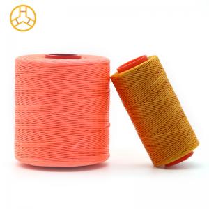 China Kangfa 0.8MM 100% Polyester Waxed Thread for Leather Sewing Pattern Dyed Material Waxed on sale