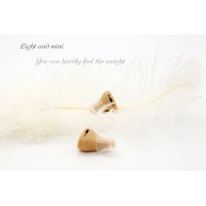 Deafness White Hearing Aids 100% Rechargeable Micro Bionic Sound Amplifier