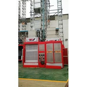 Buy cheap Double cages mid-speed with Rack and Pinion Building Hoist/ 2000kgs Load with Inverter and hot galvanized mast from wholesalers