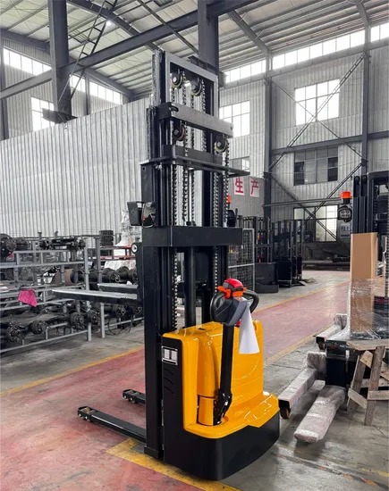 Buy cheap CE Certified Electric Pallet Stacker with Adjustable Cab and DC Motor for Efficient Warehouse Operations from wholesalers