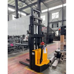 Buy cheap CE Certified Electric Pallet Stacker with Adjustable Cab and DC Motor for Efficient Warehouse Operations from wholesalers