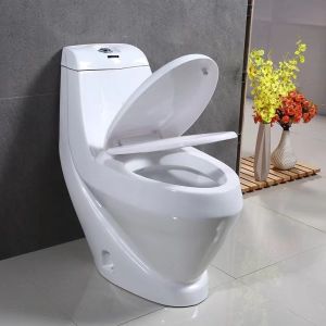Buy cheap Factory Wholesale Bathroom Floor Mounted 4inches outlet 250/300mm Roughing-in Ceramic Washdown One-piece Toilet from wholesalers