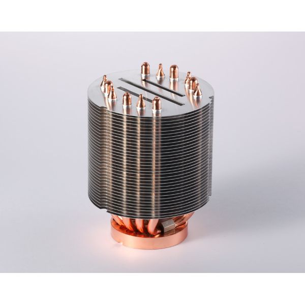Customized Copper CPU Heatsink IP55 Anodizing / Passiviation OEM/ODM