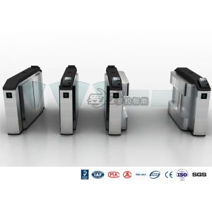 Waist High Turnstile Security Systems , Biological Recognition Flap Barrier Gate