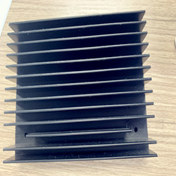Buy cheap 6063 T6 Extruded Aluminum Enclosures Heatsink Black Anodizing CNC Machining from wholesalers