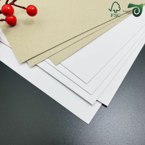 Buy cheap FSC Certified 1.5mm   2mm Laminated Rigid Paper Board One White Face from wholesalers