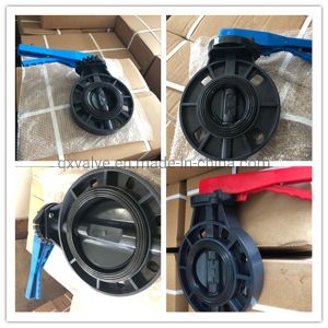 EPDM Rubber Seal Material Customized Plastic UPVC PVC Butterfly Valve with Lever