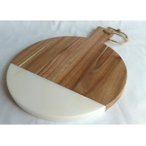 Buy cheap Marble Acacia Wood Household Stone Placemats Paddle Shape from wholesalers