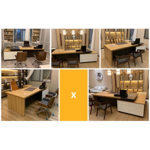 Buy cheap MDF Aluminum E1 Panel Executive Manager Table Anti Scrape from wholesalers