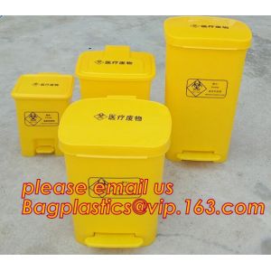 Buy cheap HDPE garbage bin with wheels and lid plastic trash bin, Kitchen accessories Double-bucket pull out garbage trash bin from wholesalers