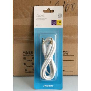 Brand new and original Pisen 3.5mm stereo audio extension cable, 1.5m, Pisen
