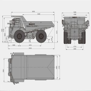 Buy cheap SRT55D Mine Dump Truck 480kW 35m3 With Load Capacity 55t from wholesalers