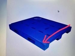 Buy cheap 2019 New 1200*1000 HDPE plastic pallet with stopper edge from wholesalers