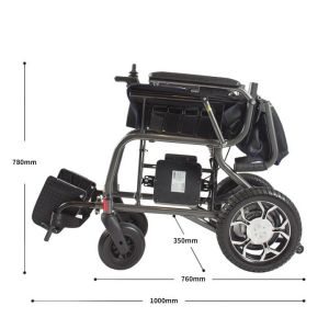 Buy cheap Lightweight Aluminium Foldable Power Wheelchair 6km/H Max from wholesalers