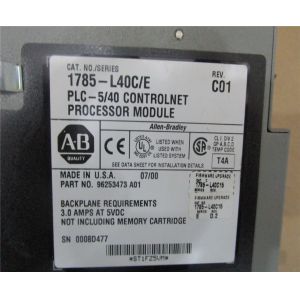 Buy cheap 1785-L40C processor ALLEN BRADLEY PLC 5 series ControlNet processor module from wholesalers
