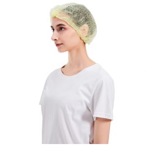 bound seams Disposable Head Cover , 36cm Disposable Mob Cap