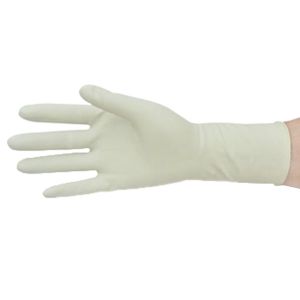 China Medical Disposable Powder Free Latex Glove Powdered Examination ISO13485 on sale