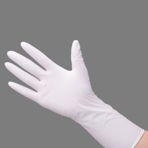 Buy cheap White Latex Disposable Medical Gloves For Hospital In Stock convenient from wholesalers