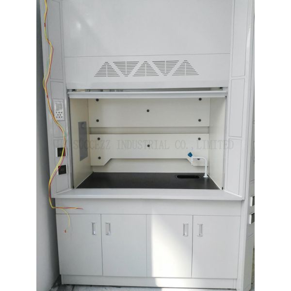 Quality Epoxy Coated Steel Laboratory Fume Hood Multipurpose White Color for sale
