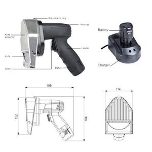 Buy cheap Engineering Plastics Body Material Wireless Electric Shawarma Knife Kebab Slicer from wholesalers