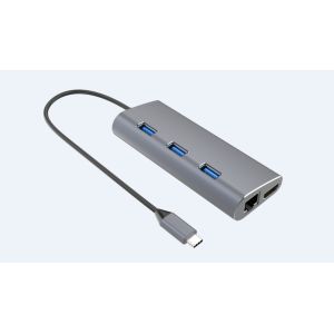 Buy cheap PC Laptop 8 In 1 2K 4K Multiple USB C Port Hub Aluminum Alloy TPE from wholesalers