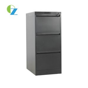 Goose Neck Handle Steel 3 Drawer Document Storage Cabinet With Lock Key