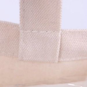 Handheld Personalised Canvas Tote Bags / Custom Made Promotional Cotton Tote