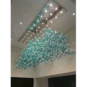 Buy cheap Lobby Crystal Round Shape Custom Chandelier Pendant Lamp K9 from wholesalers