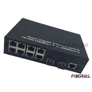 Buy cheap Smart 10 Port Gigabit Ethernet Switch For Ethernet Ring Network With 8 RJ45 Ports And Two SFP from wholesalers