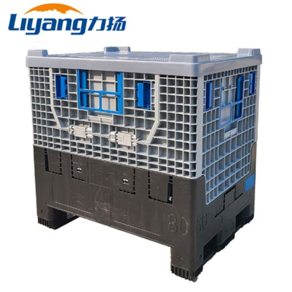 Heavy Duty Plastic Large Coaming Pallet Foldable Box Stackable Reusable