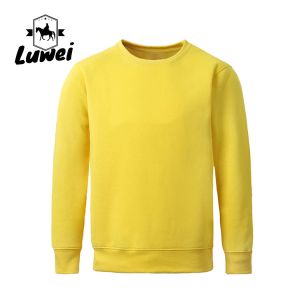 China Organic Embroidery Oversize Oem Clothing 80% Cotton 20% Polyester Long Sleeve Solid Color Man Pullover Round Neck Blank Hoodie on sale