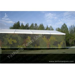 Custom Aluminum Alloy Frame PVC Fabric Tent Structures , Military Tent