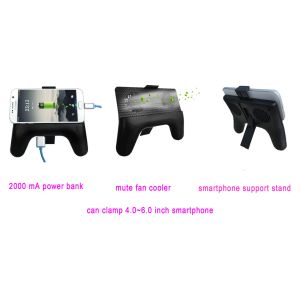 Multi Functional Smartphone Support Stand Fan Radiator With 2000mA Power Bank